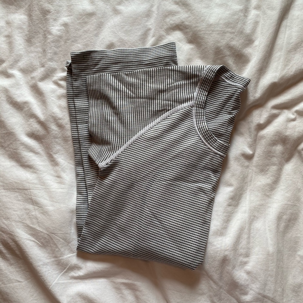 Lululemon striped workout tee